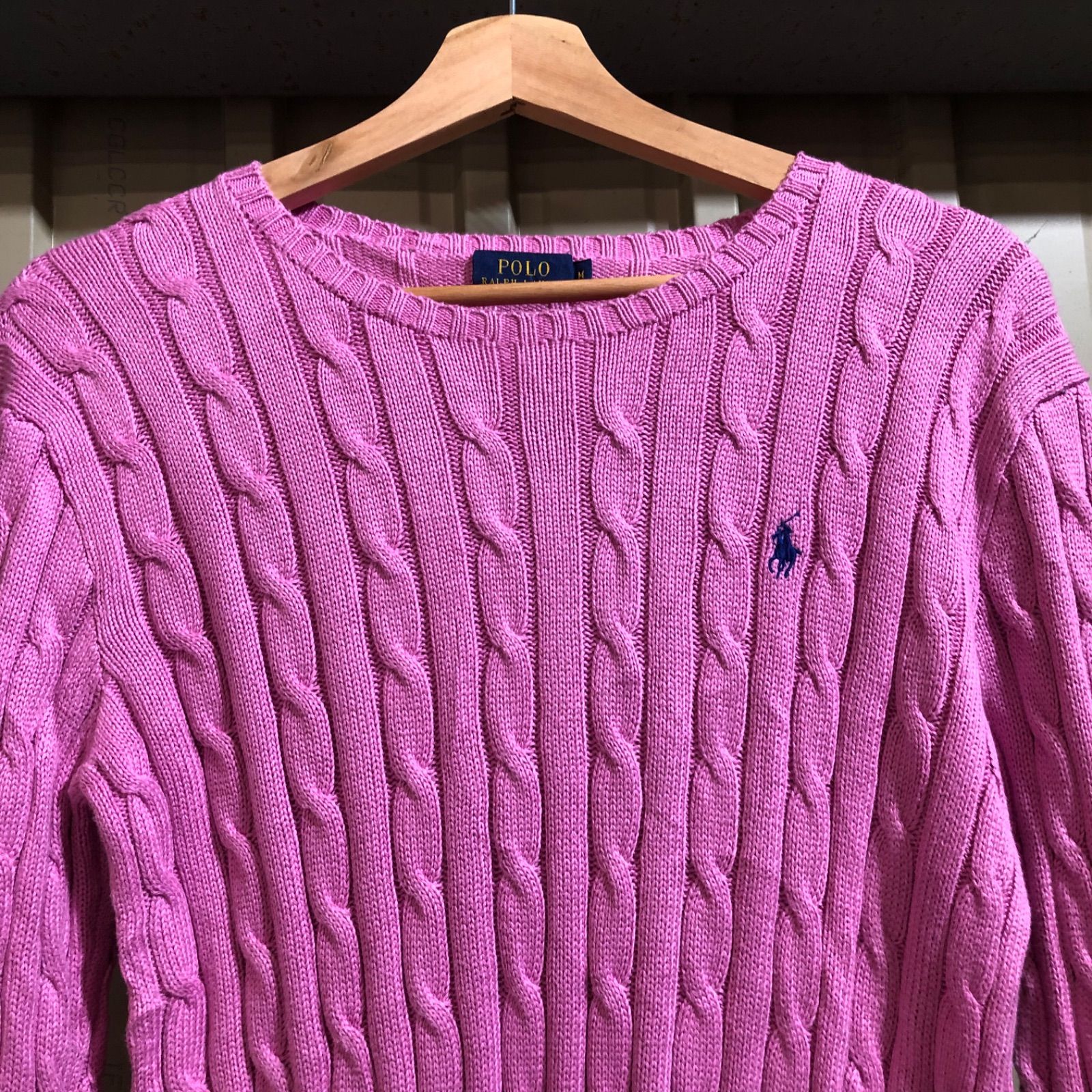 1059 POLO RALPH LAUREN セーター ピンク M ポロラルフローレン ニット