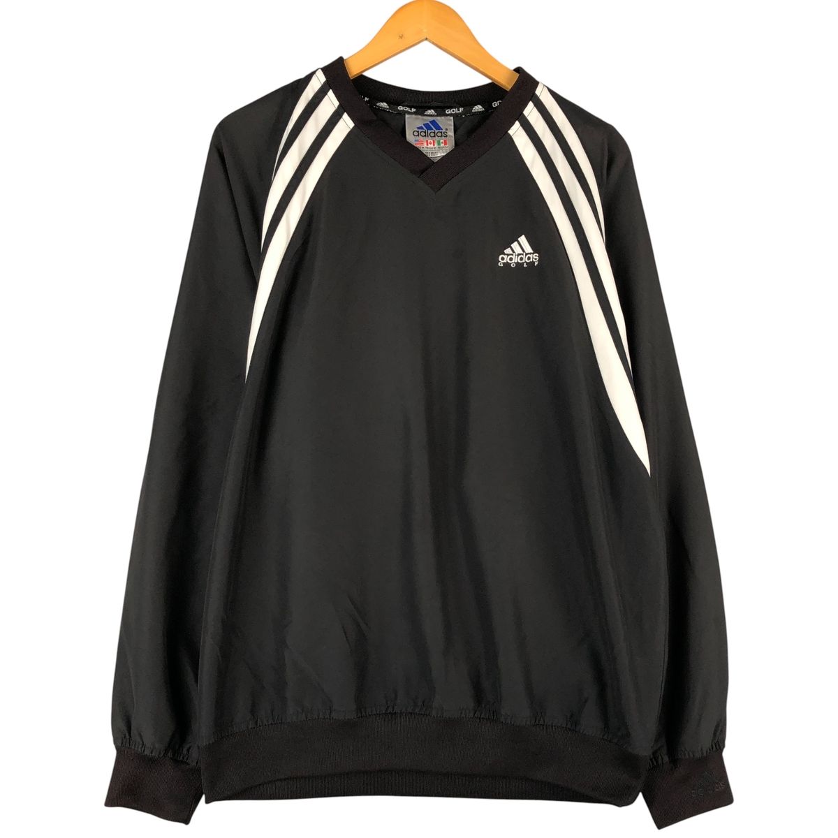古着 90年代 アディダス adidas GOLF ゴルフ Vネック ウォームアッププルオーバー メンズM相当 ヴィンテージ eaa 603068