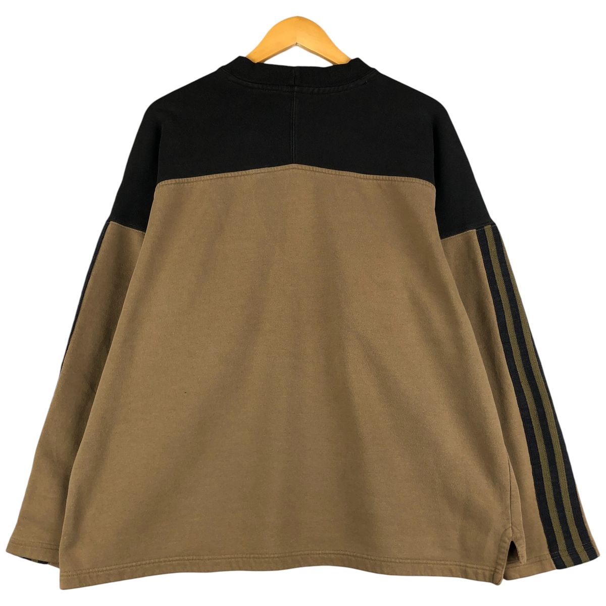 古着 00年代 アディダス adidas ツートン ワンポイントロゴスウェット