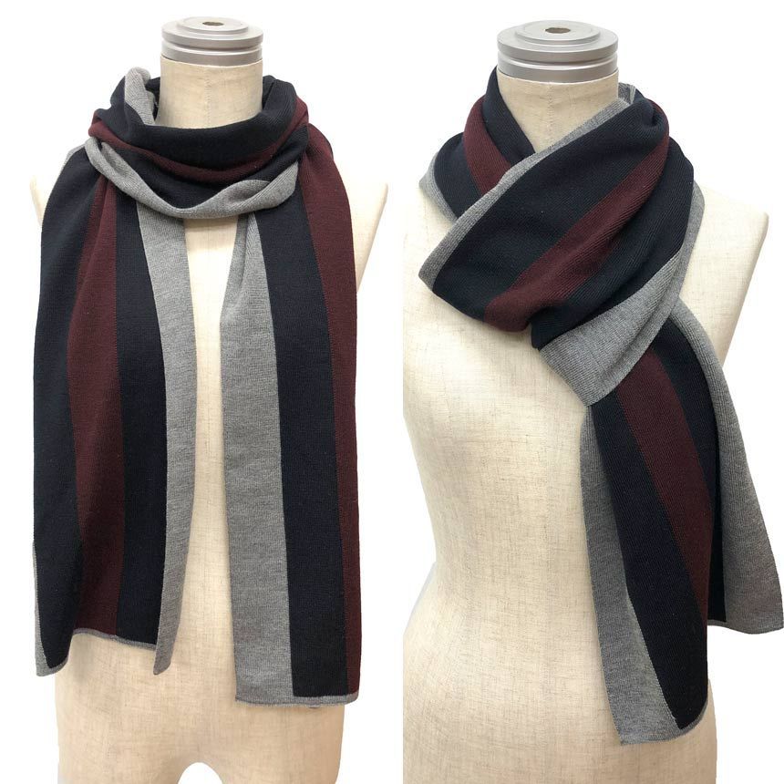 【美品】GUCCI グッチシェリーラインマフラー　カシミア　ウール　シルク セール GUCCI グッチ シェリーライン マフラー カシミヤ ウール aq7159