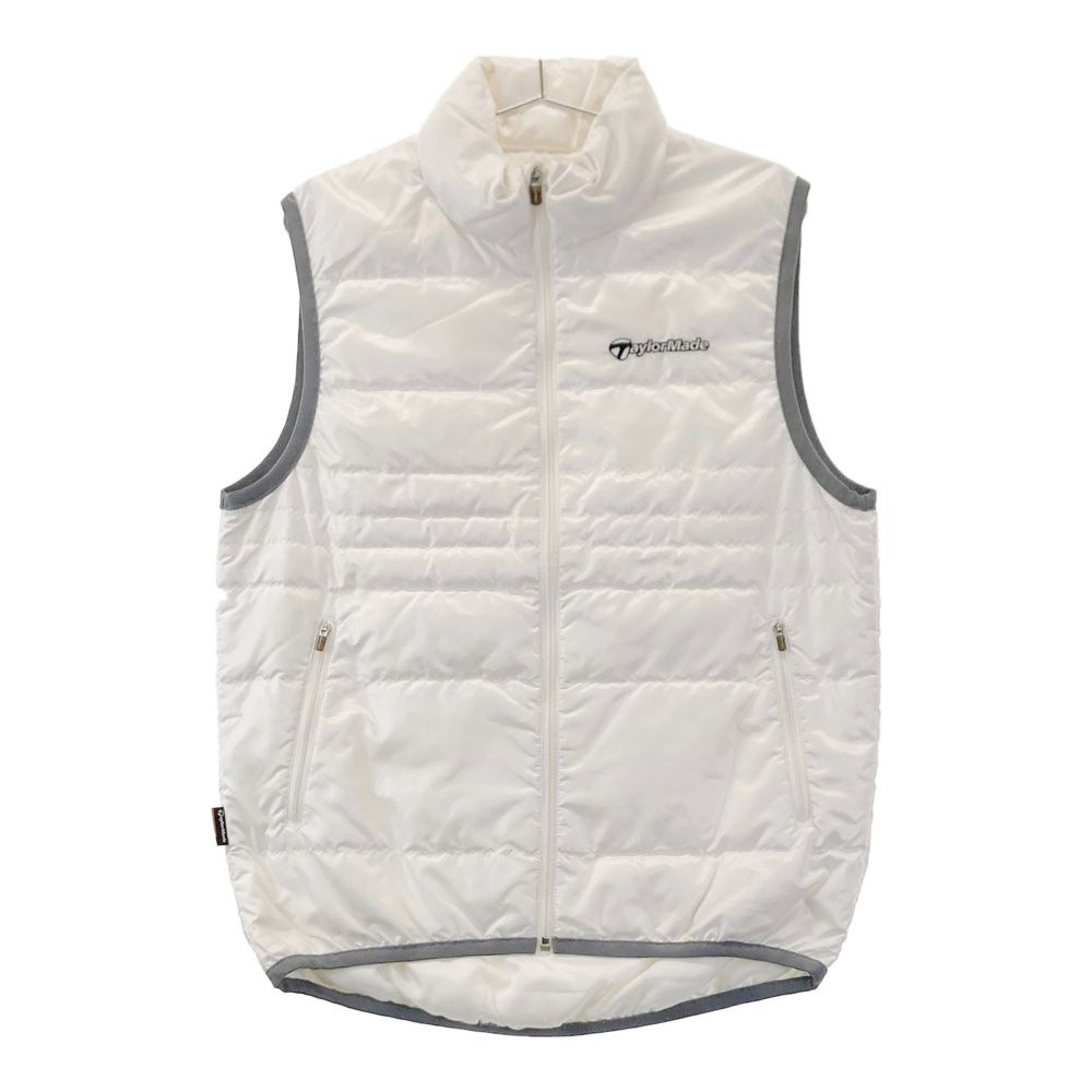 サイズ：L TAYLOR MADE テーラーメイド ダウンベスト 刺繍 ホワイト系