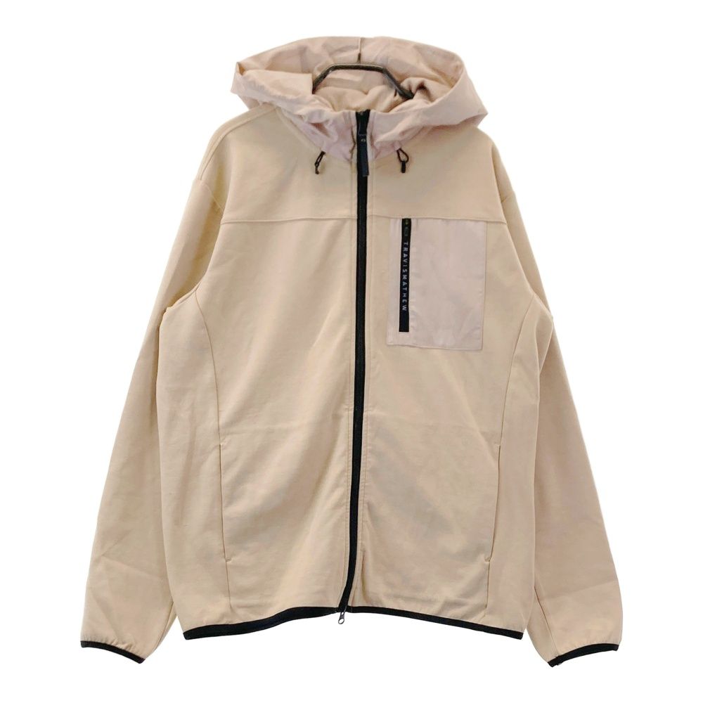 新品未使用・Travis Mathew ベージュジャケット サイズ：L TRAVIS MATHEW トラビスマシュー フード付 中綿切替 ジップ