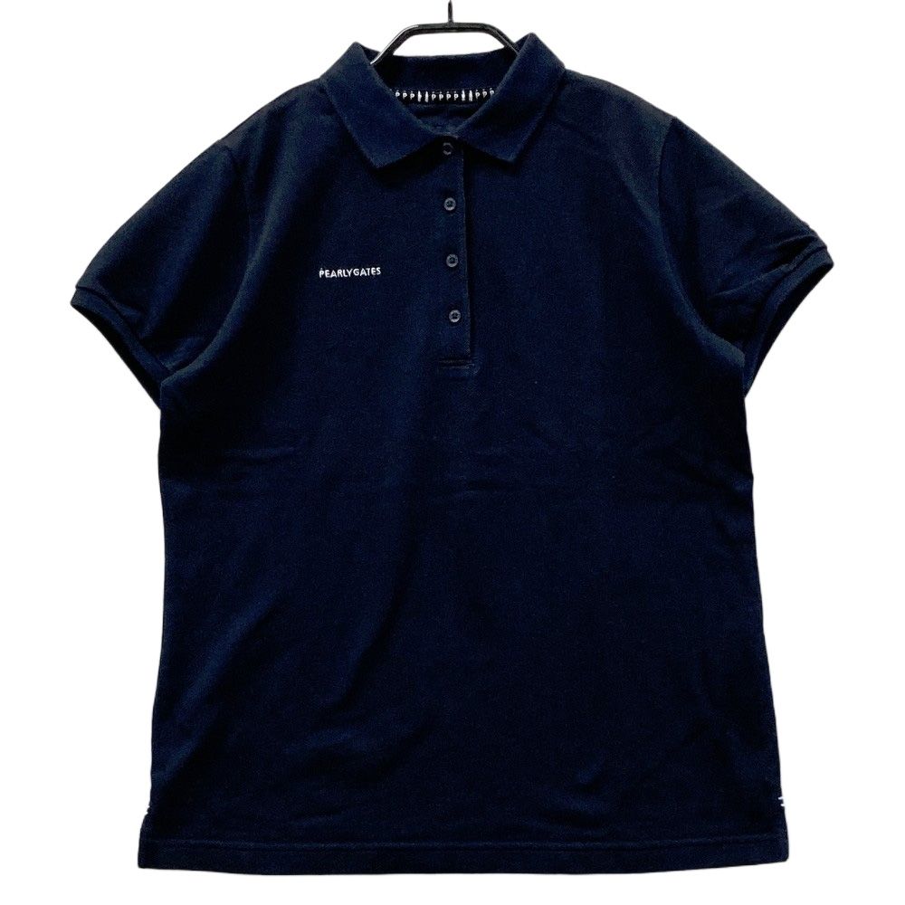 サイズ：2 PEARLY GATES パーリーゲイツ 半袖ポロシャツ ネイビー系