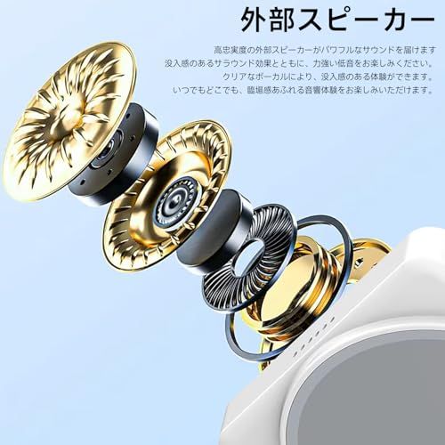 iphone モニター 4 K 1080 P 自撮りモニター 輝度調整可 外カメラリアルタイムミラーリング 磁気式ワイヤレスディスプレイ Bluetooth 撮影ボタン付き 内蔵マグネット ABS シリコン複合材質 自撮り Vlog b 5342 dea