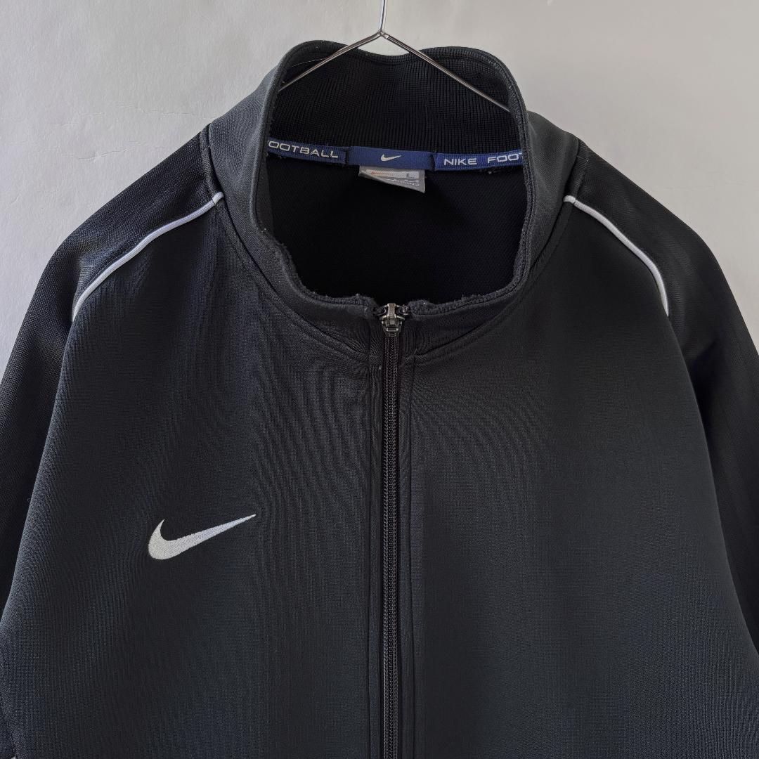 NIKE トラックジャケット ジャージ 刺繍ロゴ ワンポイント ブラック