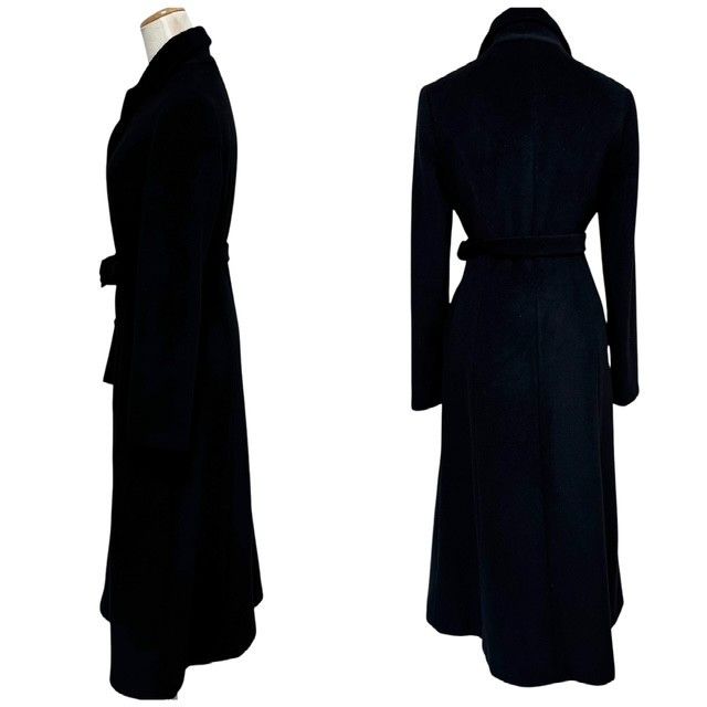 古着 シビラ Sybilla アンゴラコート ロングコート クリーニング済み