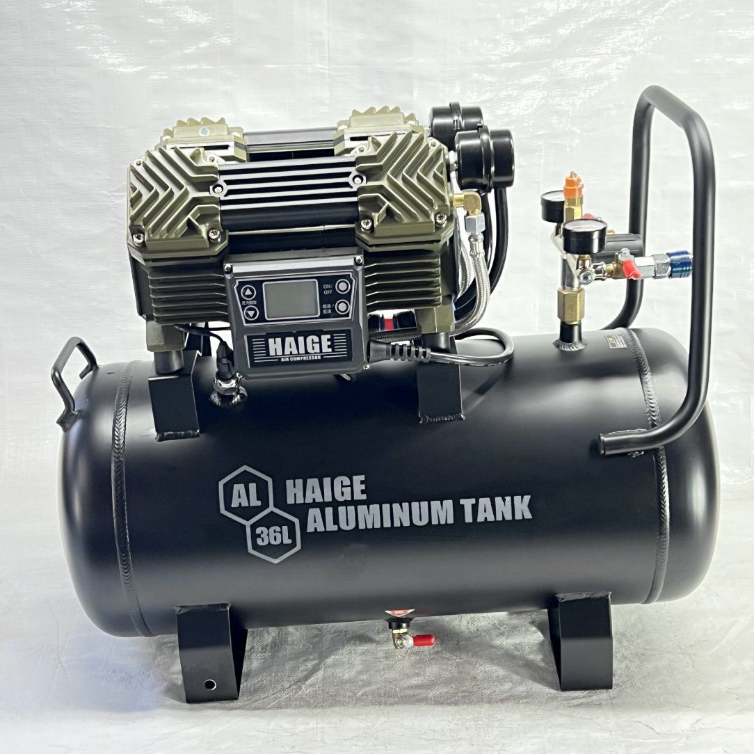 エアーコンプレッサー 100 V 36 L 静音 小型 軽量 HG-DC 991 AL 532-5