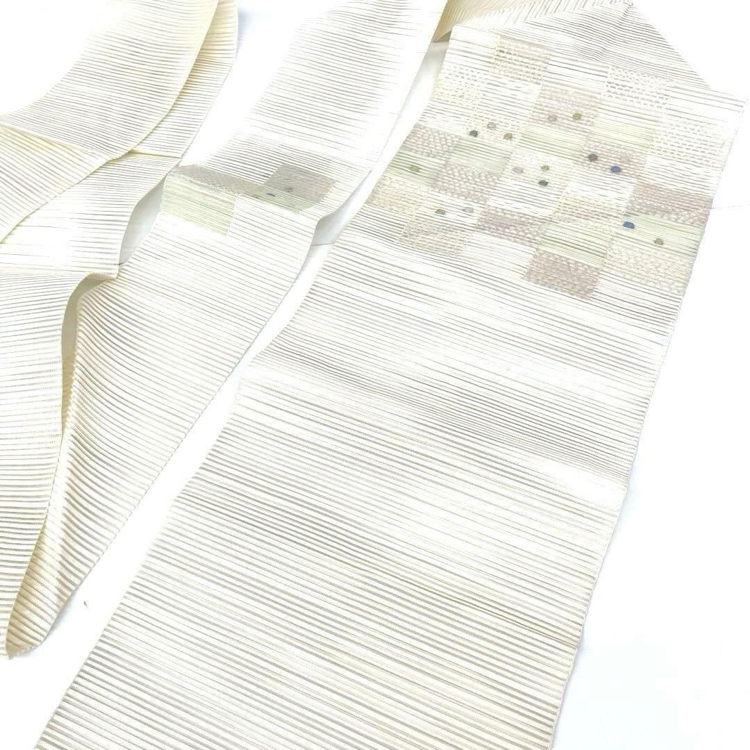 着物と帯 時流 SN 25958 s 正絹 八寸夏名古屋帯 絽綴れ パステル 長尺