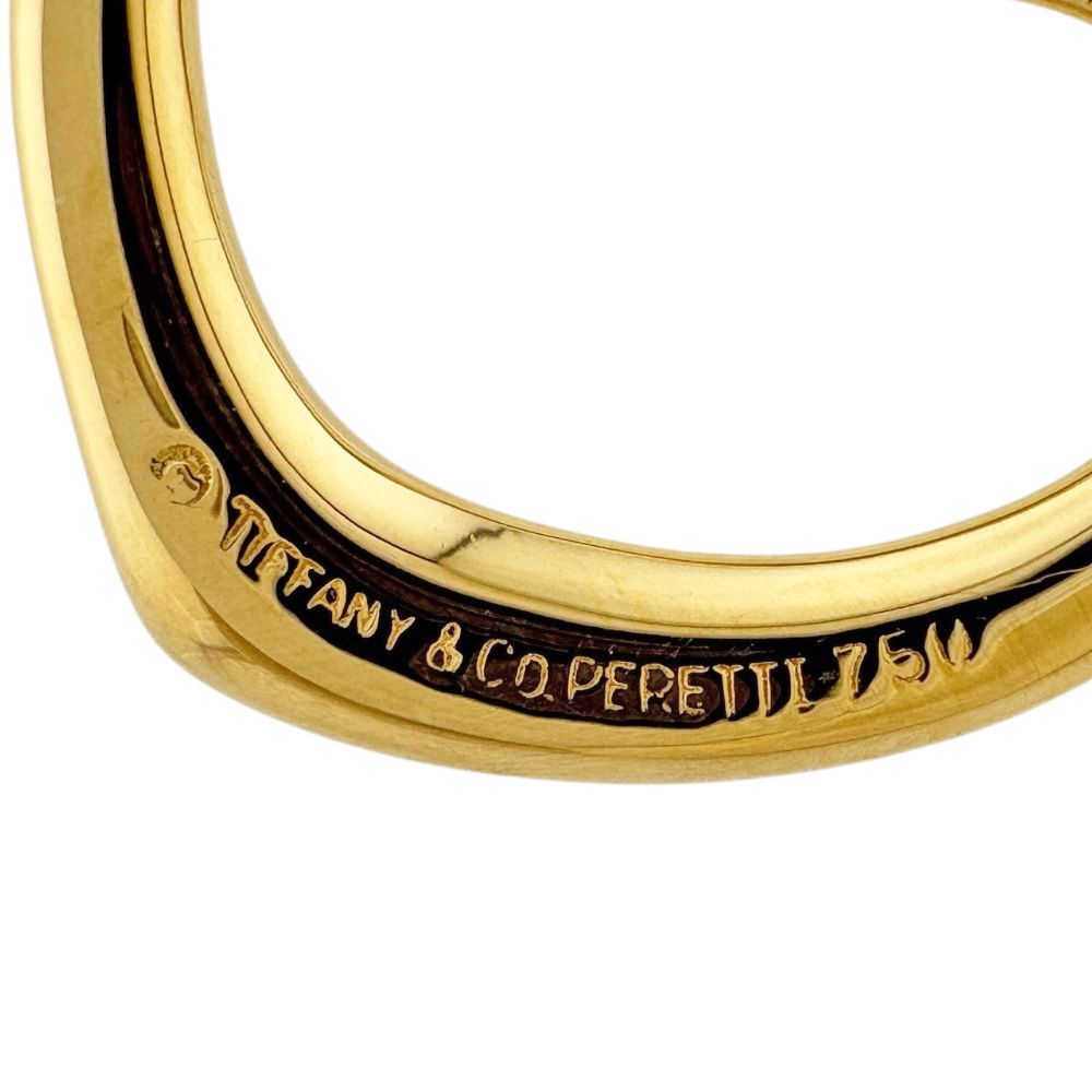 ティファニー オープンハート ネックレス 18金 K18イエローゴールド