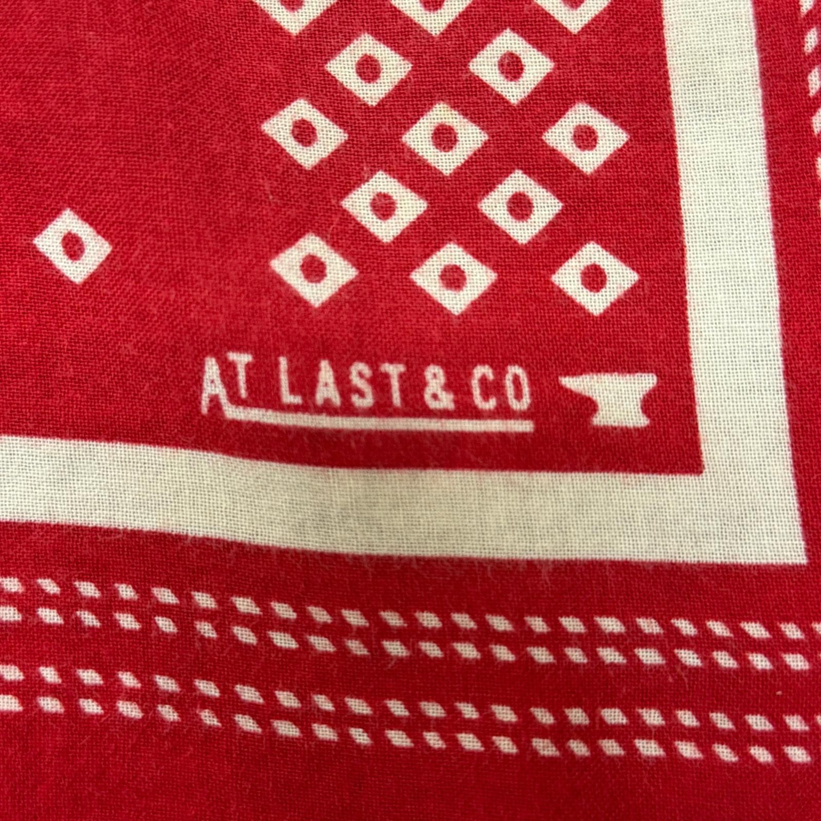 At Last ＆ Co バンダナ 手ぬぐい アットラスト レッド F （3532M