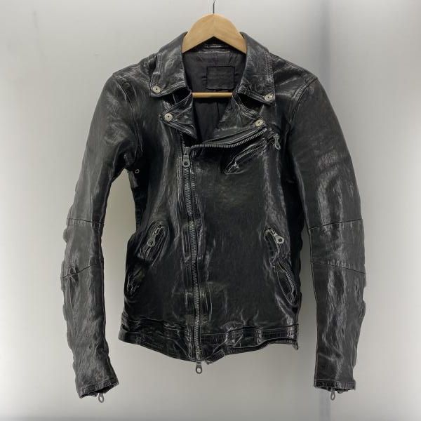 ドイツカーフレザー ダブルライダースジャケット 1148 02 ブラック size S バックラッシュ 24