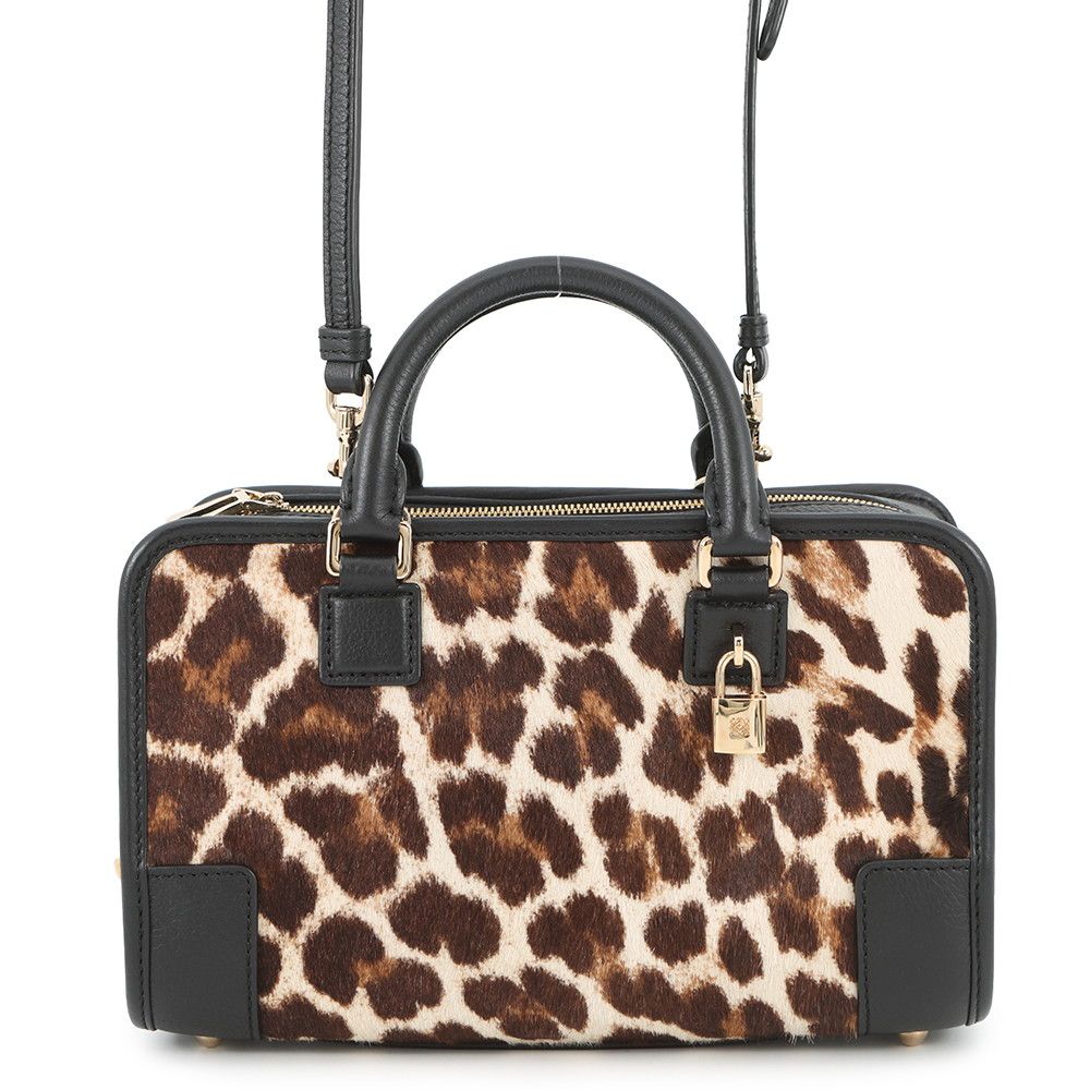 ロエベ LOEWE アマソナ23 ハンドバッグ 352.45.H71 LOEWE ロエベ アマソナ23 ハンドバッグ レザー ブラック/ゴールド金具
