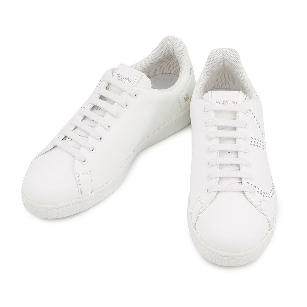 ヴァレンティノ スニーカー パンチング ロゴ メンズサイズ41 TZM20W2