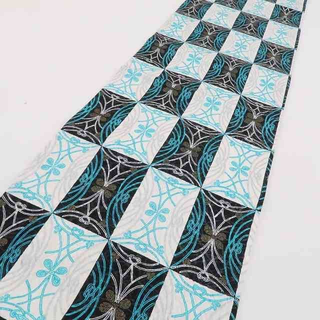  ❁tomihisa❁ 市松 着物 彩り格子に想いを込めればお洒落ごころが目を覚ます 正絹 全通 袋帯 3014 袋帯 帯