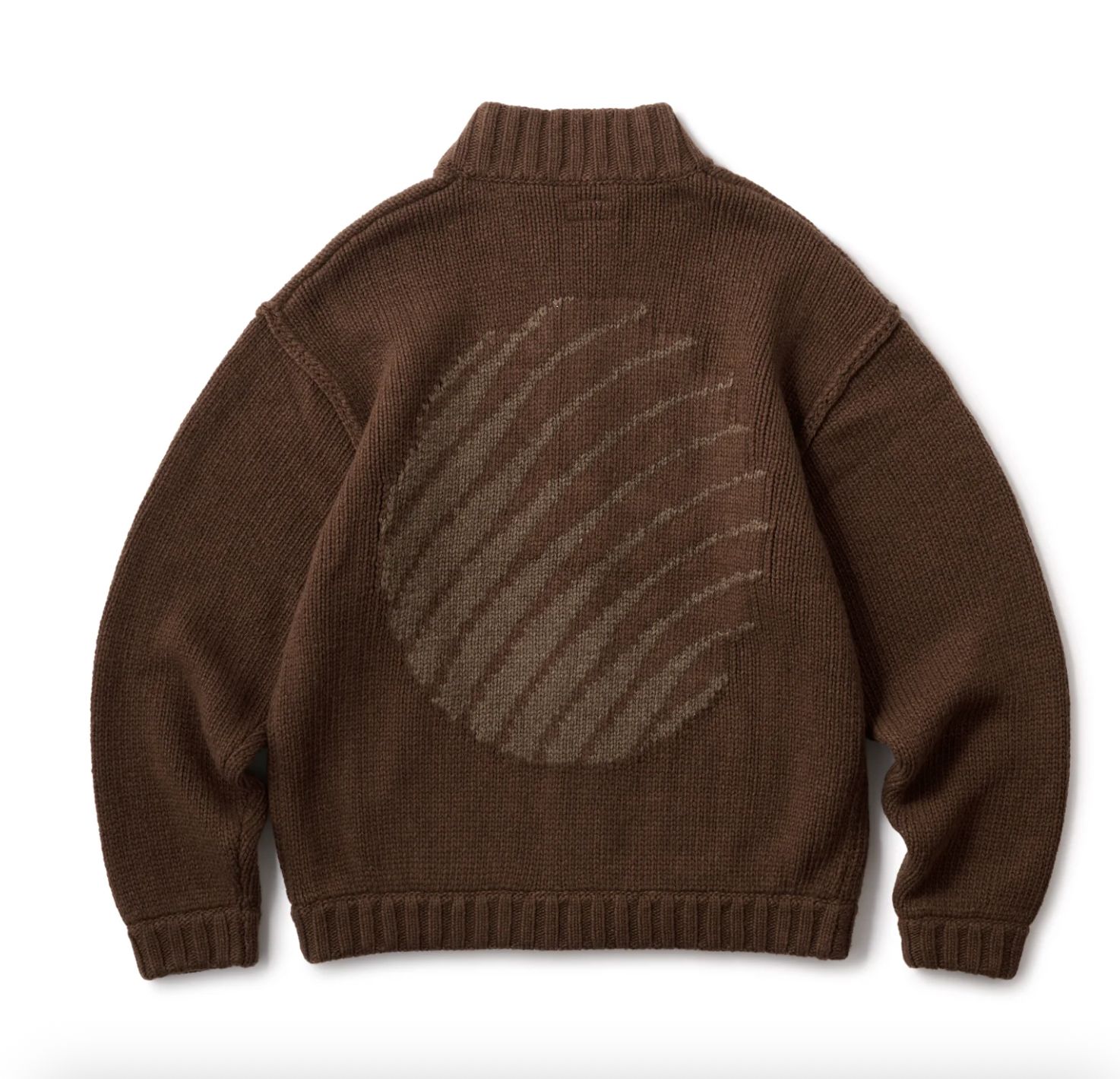 HELLRAZOR LOGO FULL ZIP KNIT/ BROWN (ヘルレイザー ニット) - メルカリ