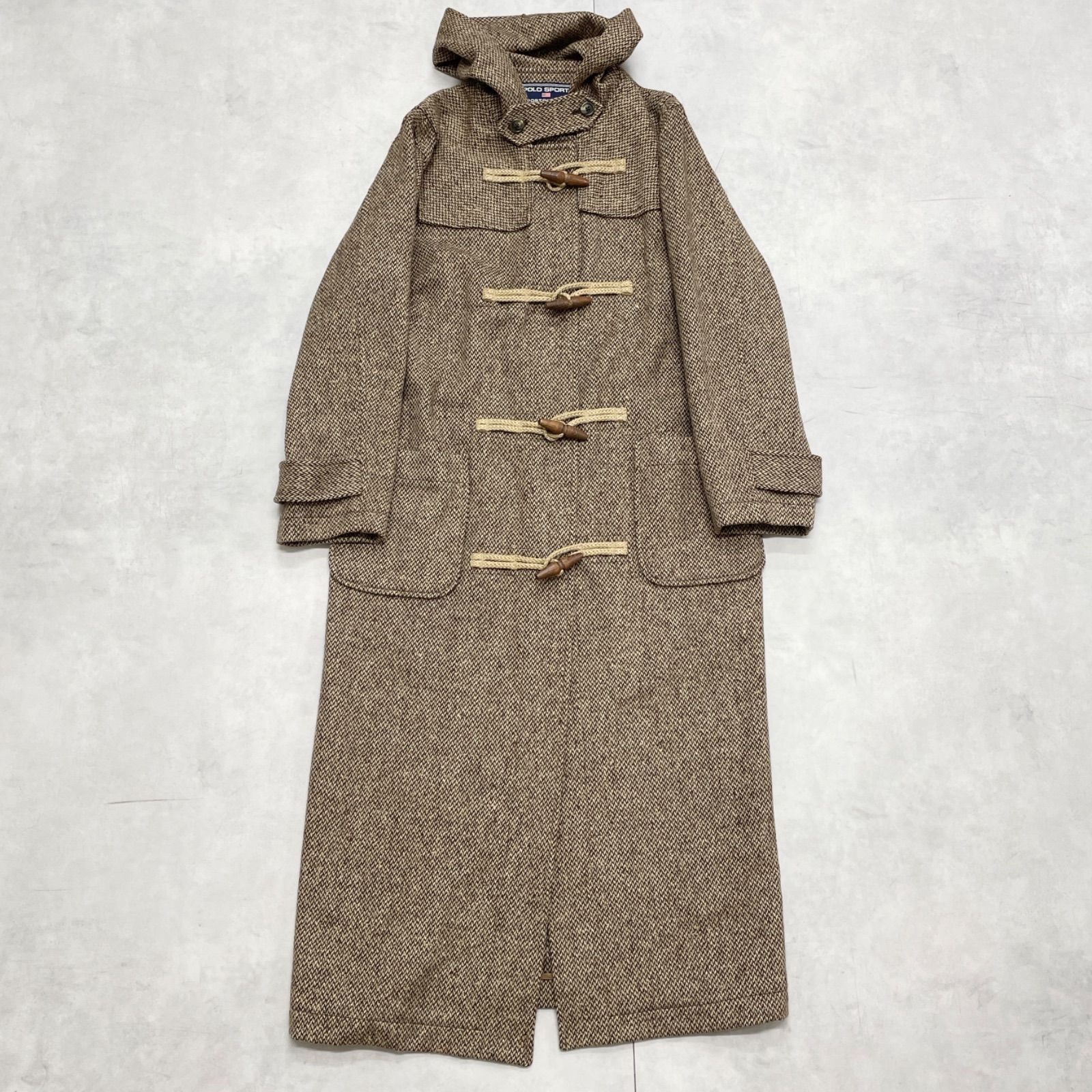 ラルフローレン ポロスポーツ ダッフルコート ウール 9号 ブラック RALPH LAUREN POLO SPORT ラルフローレン ポロスポーツ ダッフルコート