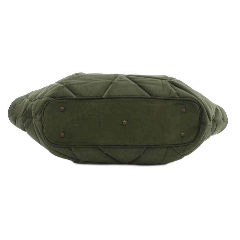 【中古】イッセイミヤケ ISSEY MIYAKE ハンドバッグ フェイクスエード 立体加工 緑 グリーン /JS ■GY18 レディース イッセイミヤケ ISSEY MIYAKE ハンドバッグ フェイクスエード 立体加工