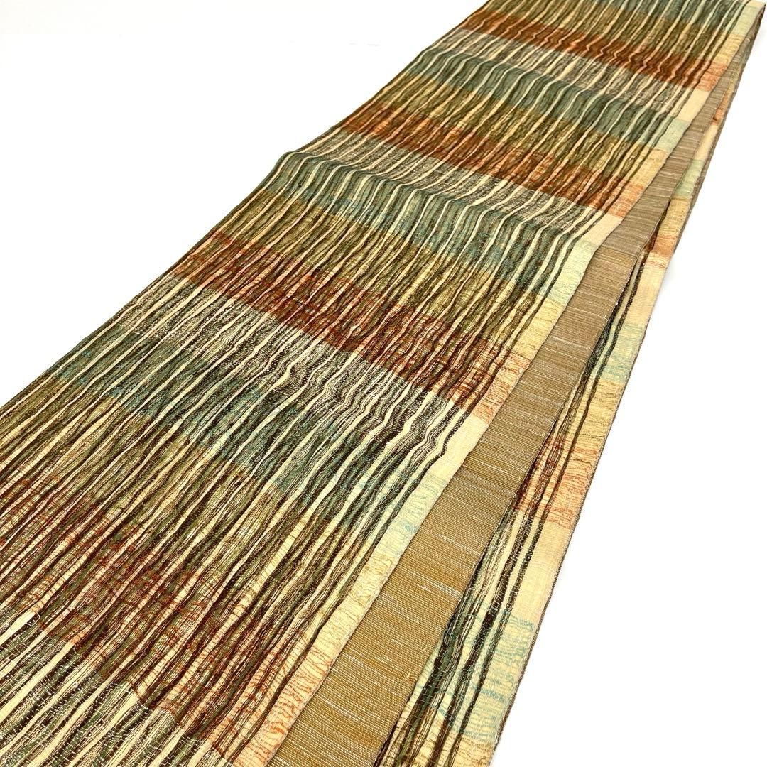 着物と帯 時流】SF25953s◇正絹 夏袋帯◇紗紬 帯芯入 全通 美品 - メルカリ