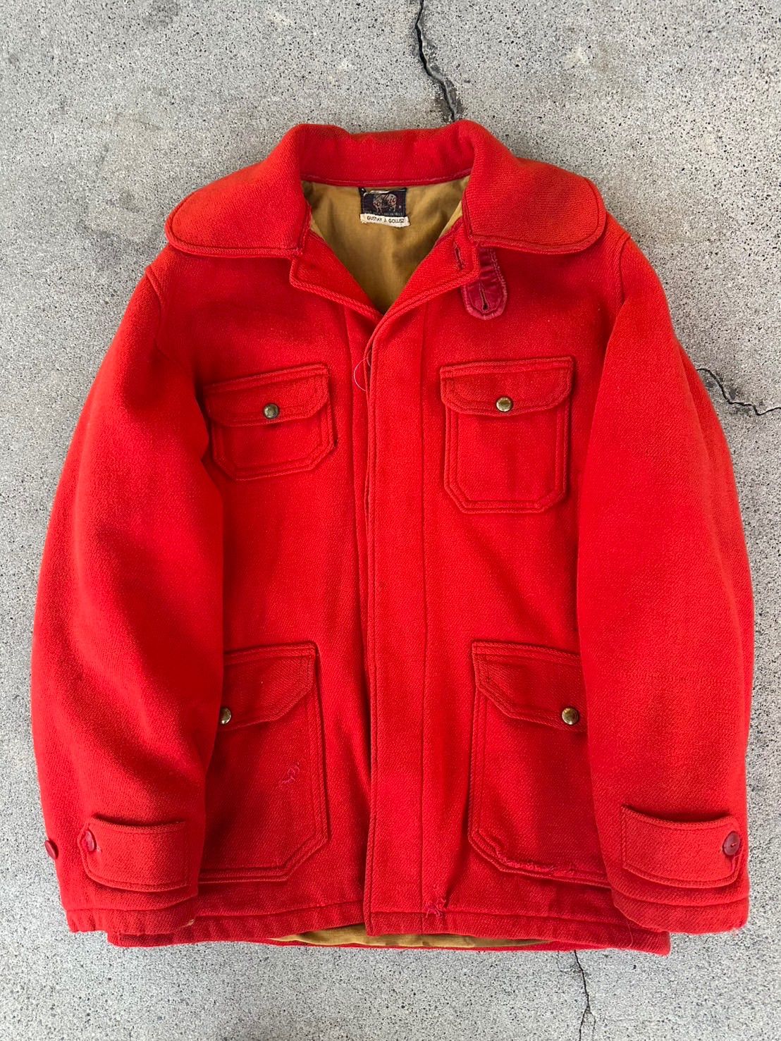 50s vintage woolrich 黒タグ ウールハンティングジャケット 単色