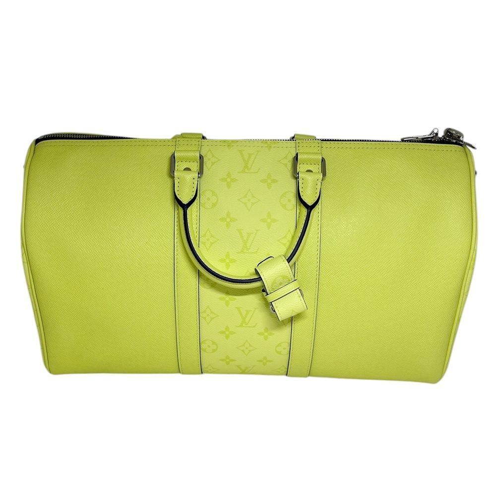 LOUIS VUITTON ルイヴィトン M 14124 キーポル･バンドリエール 45 モノグラム･キャンバス タイガ レモンイエロー ボストンバッグ 鞄