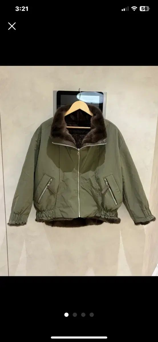 リバーシブル ファー マウンテンパーカー