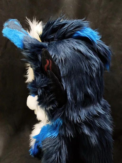 着ぐるみヘッド ドラゴン NO 450 青 紺色 全頭ヘッド ケモノ ファースーツ ぬいぐるみ コスプレ コスチューム kigurumi