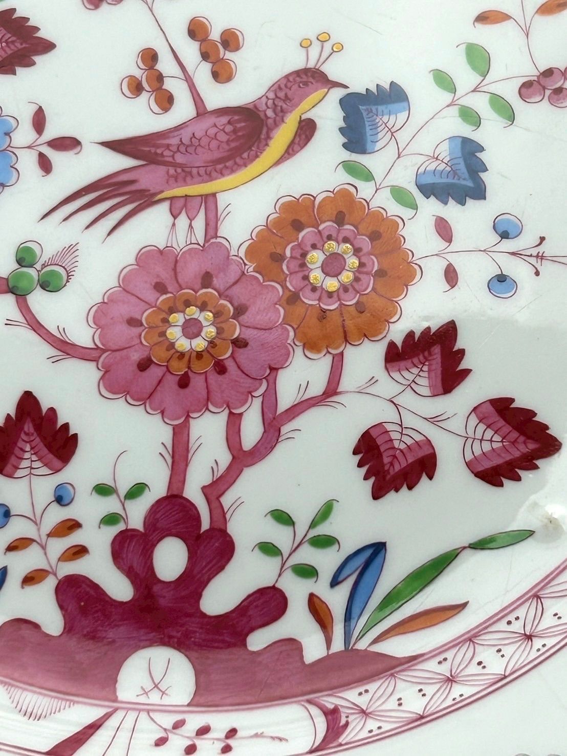 幽玄 Meissen マイセン 多彩 鳥 プレート 洋食器