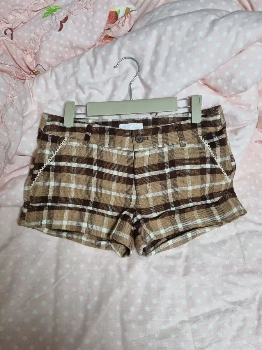 リズリサ CHECK 柄 キュロット ラテギャル チョコ味 アクシーズファム