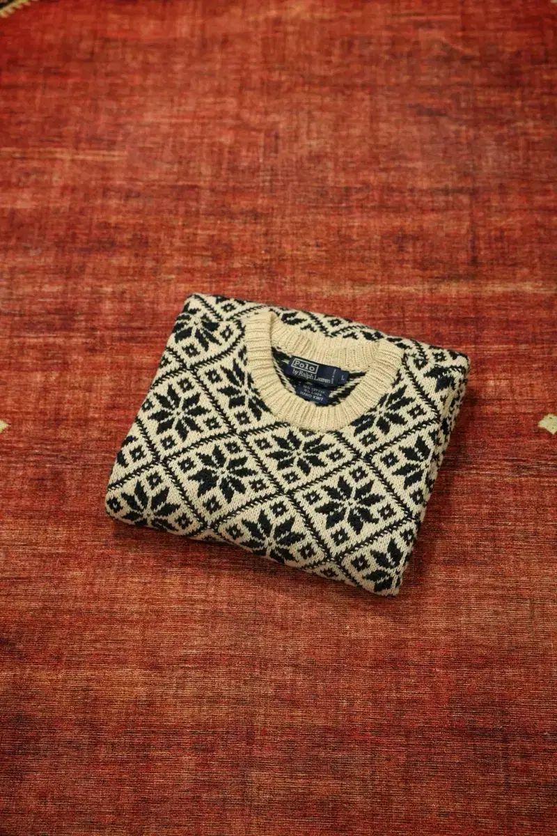 90s ヴィンテージ ポロ ラルフ ローレン ノルディック ニット