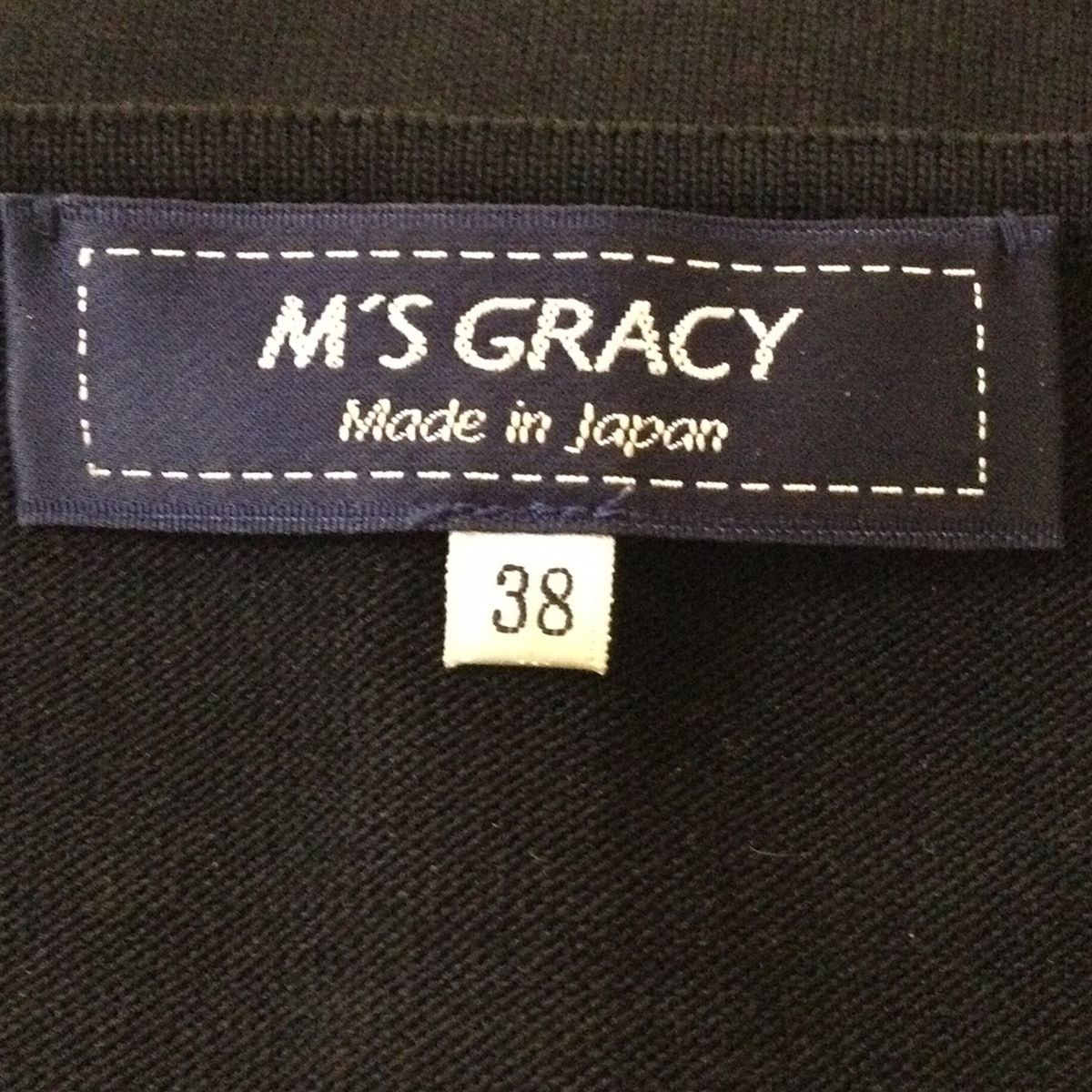 エムズグレイシー カーディガン サイズ38 M レディース美品 - 黒×白