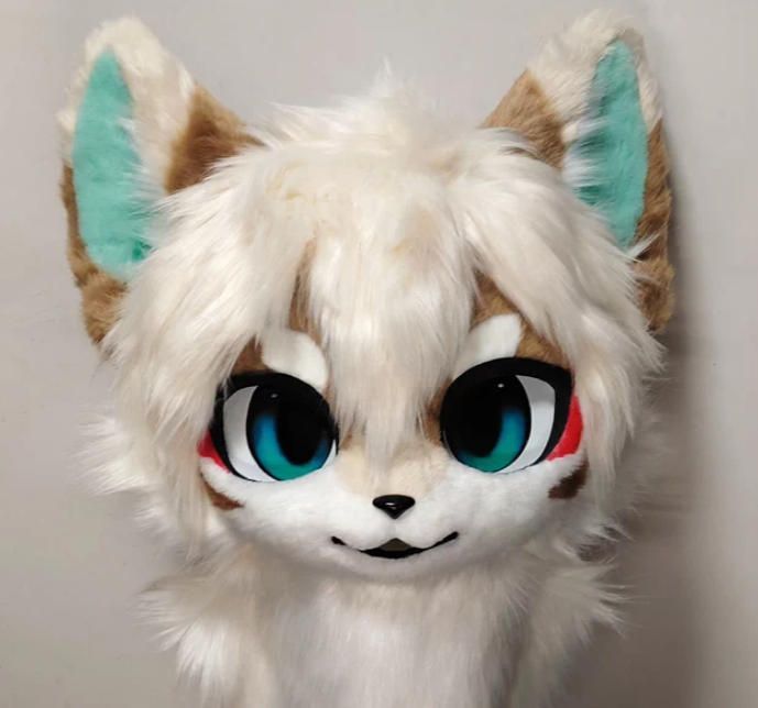 着ぐるみヘッド 猫 NO 451 茶色 全頭ヘッド ケモノ ファースーツ ぬいぐるみ コスプレ コスチューム kigurumi