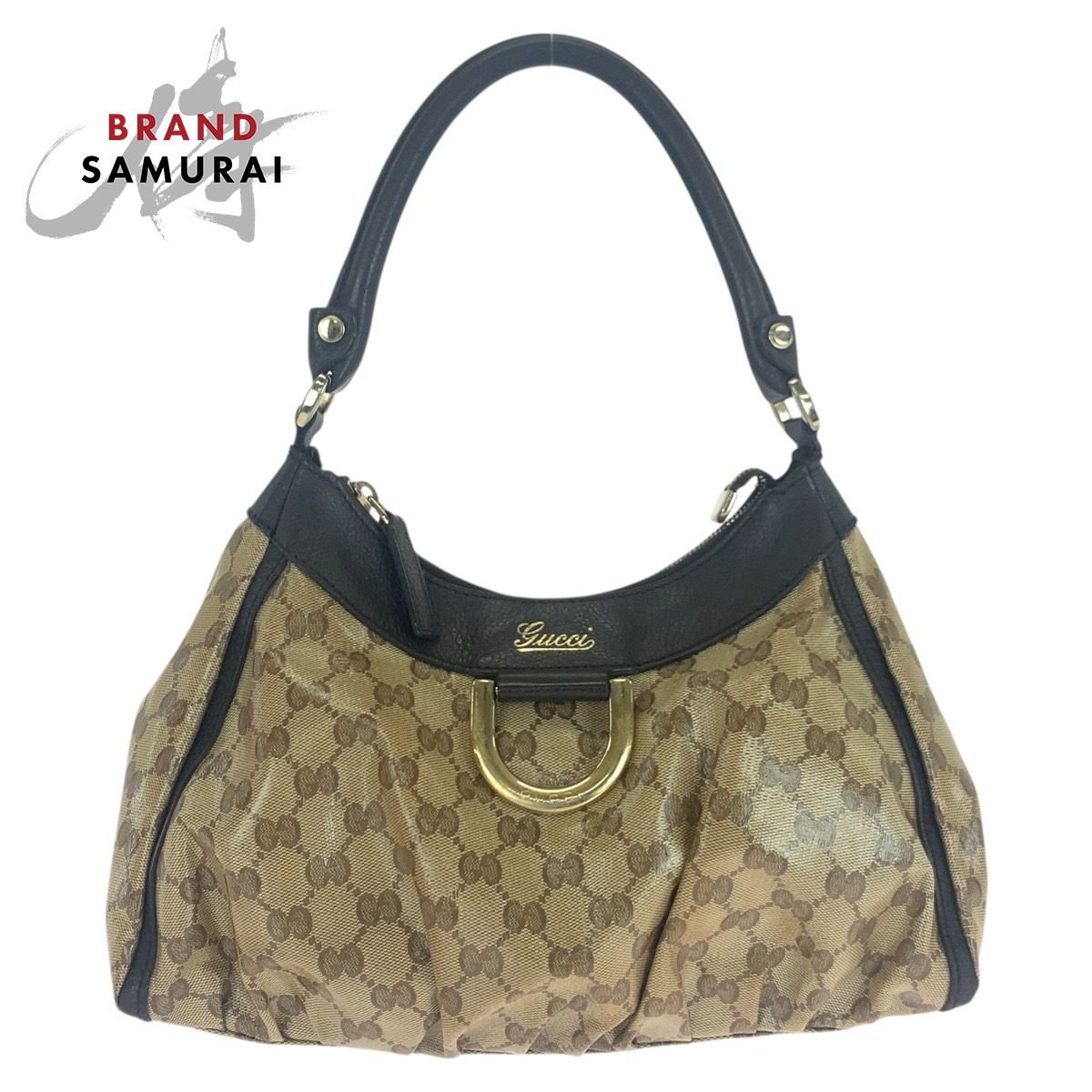 GUCCI グッチ アビー GGクリスタル ベージュ ブラウン ゴールド金具