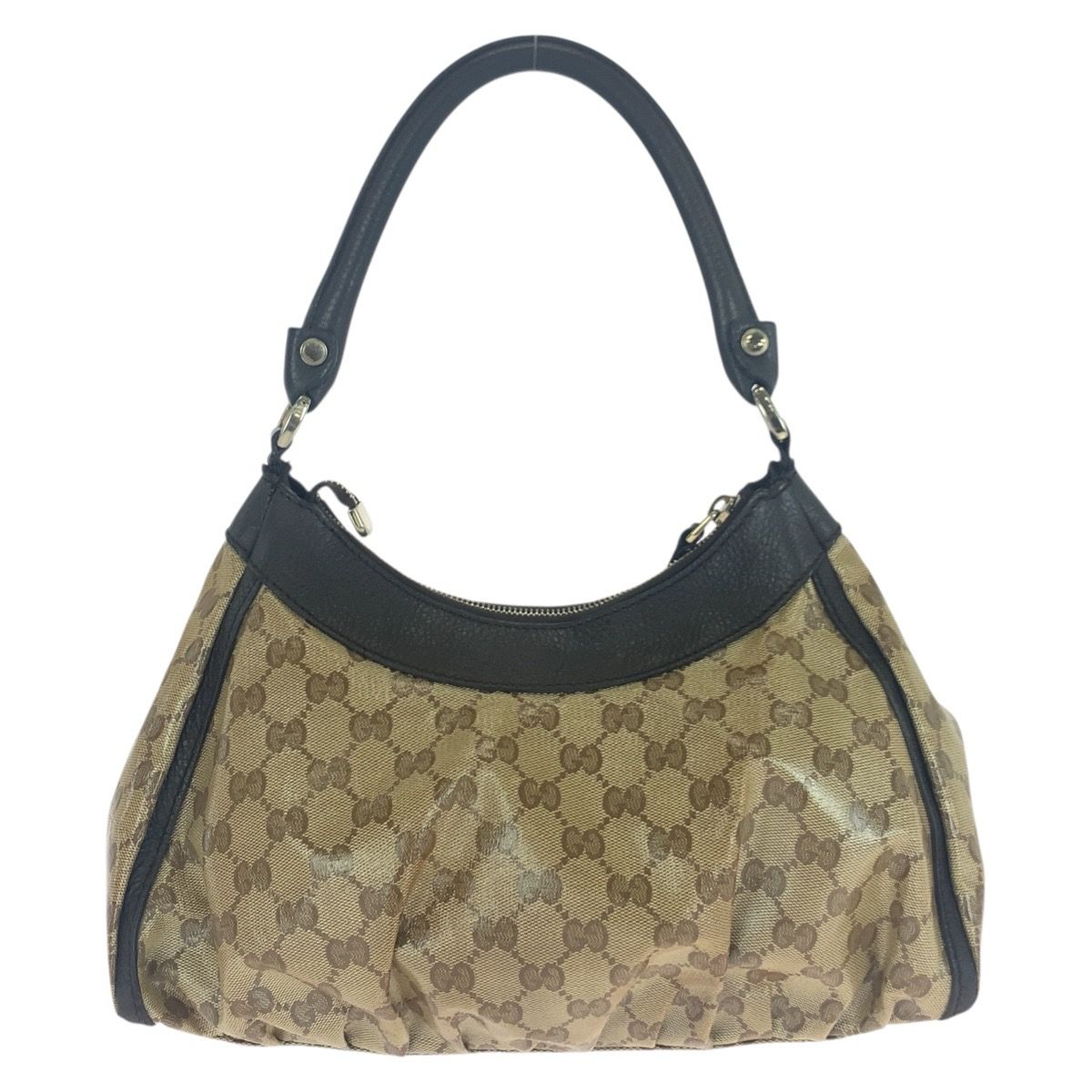 GUCCI グッチ アビー GGクリスタル ベージュ ブラウン ゴールド金具