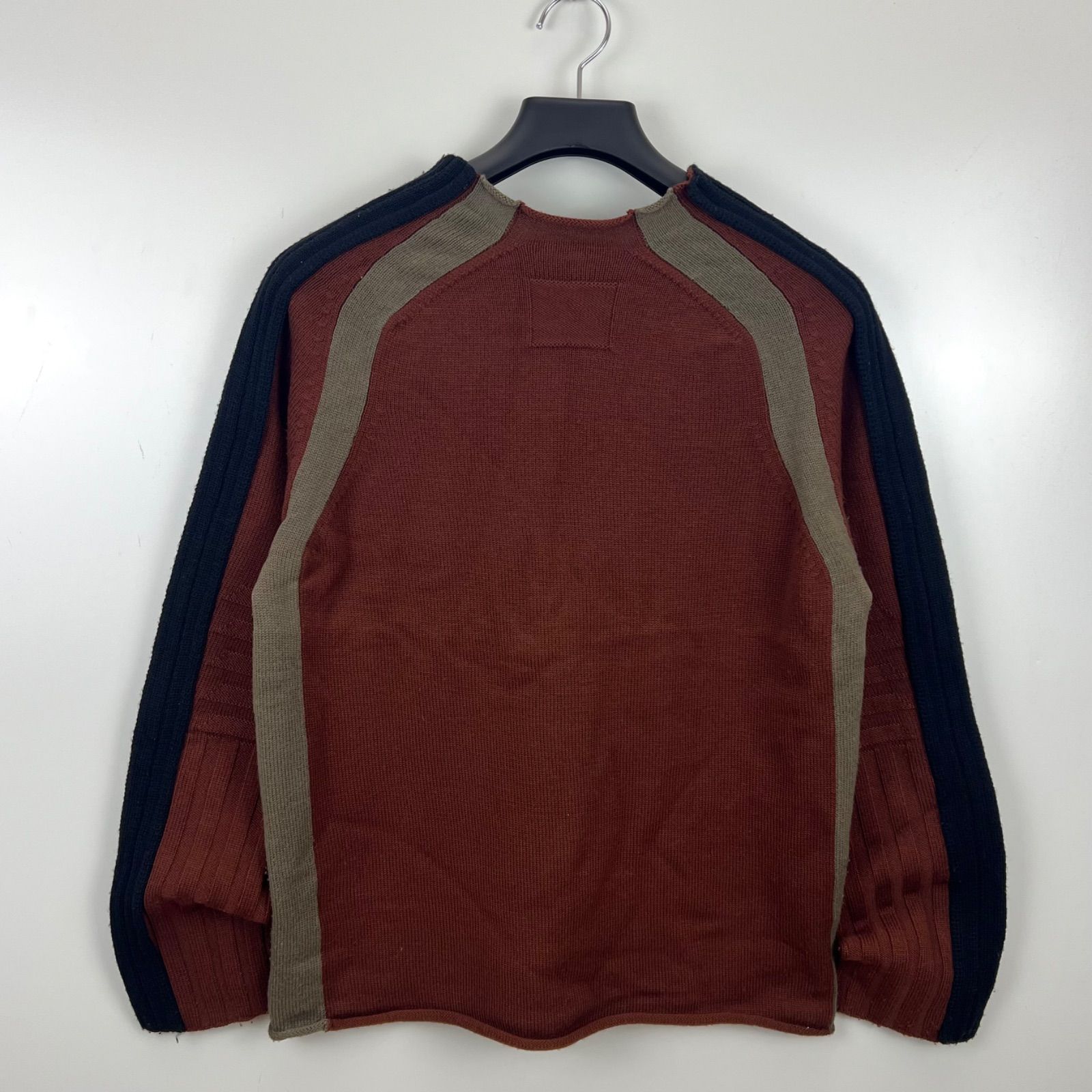 MARITHE FRANCOIS GIRBAUD archive TECH seam wool sweater knit L