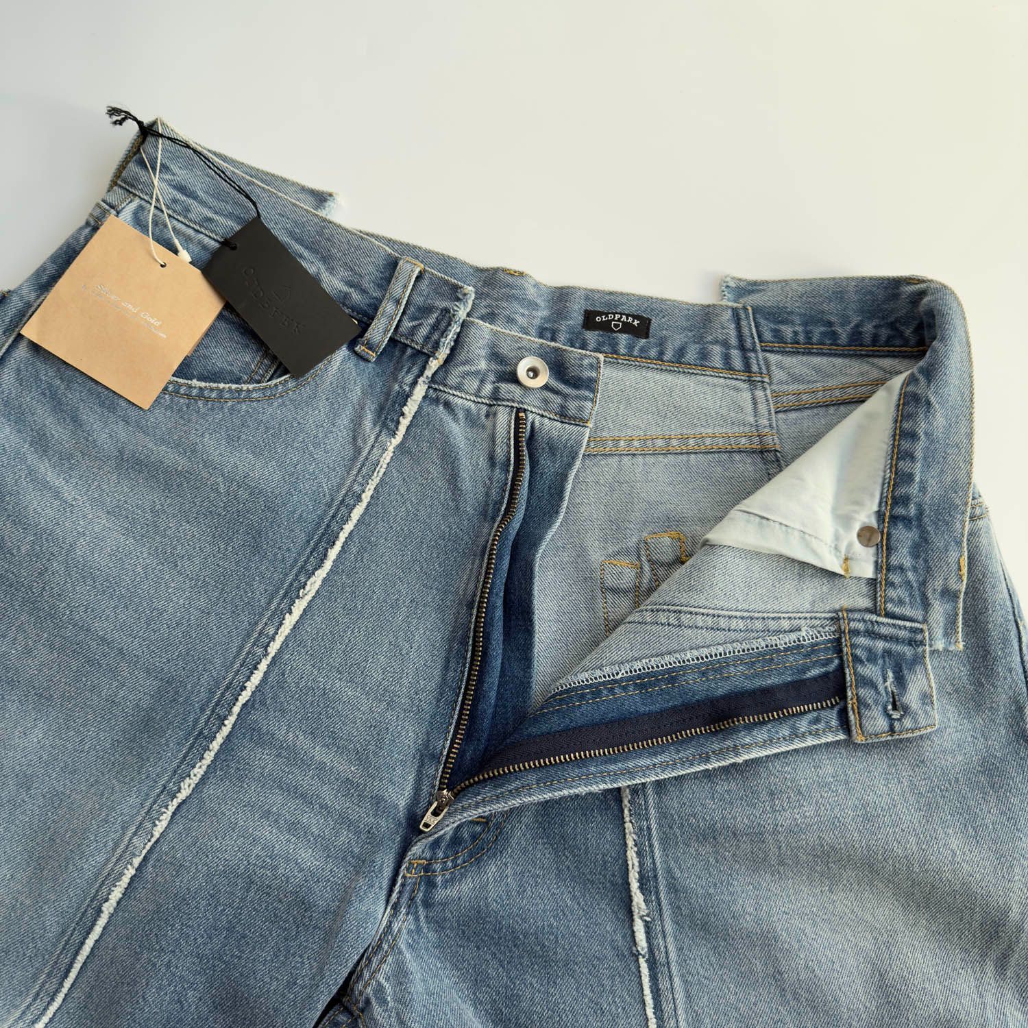 未使用品 OLD PARK (オールドパーク) バギージーンズ デニムパンツ 再