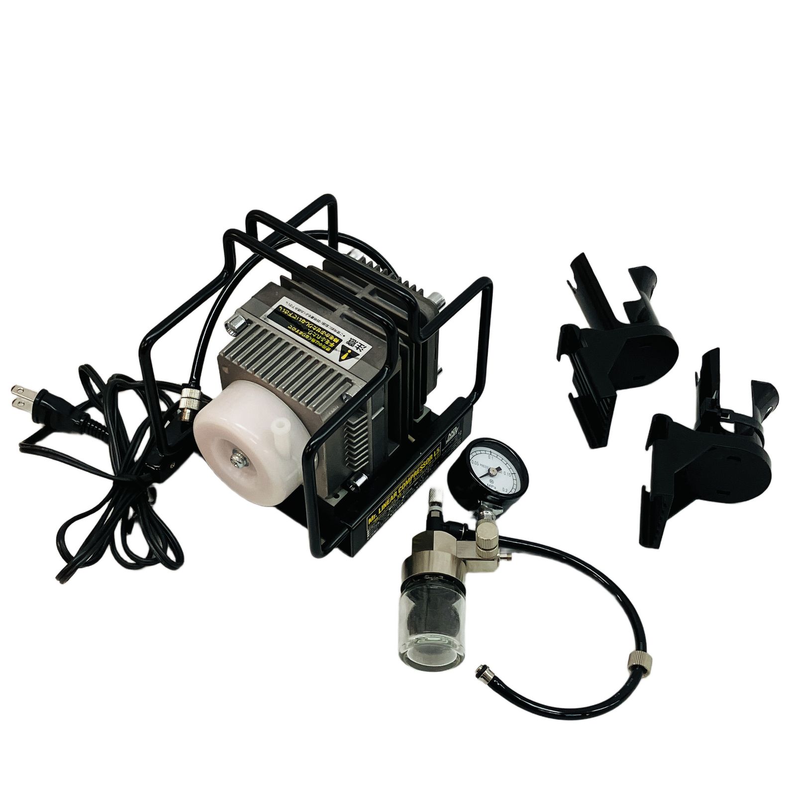 リニアコンプレッサーL5＆圧力計付レギュレーターセット[PS303] GSIクレオス リニアコンプレッサーL5 圧力計付レギュレーターセット