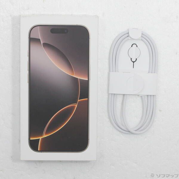 iphone16 メルカリ最安値 中古品〕 iPhone16 Pro 256GB デザートチタニウム MYN23J／A SIMフリー