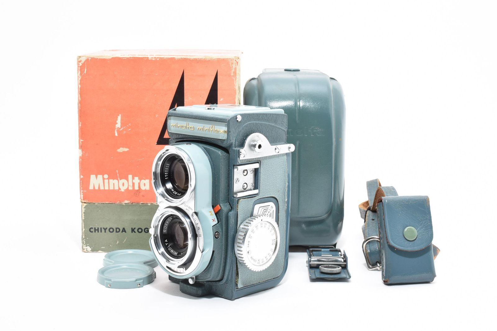 4670 ミノルタ MINOLTA miniflex ROKKOR f3.5 60mm 4x4 2眼レフ