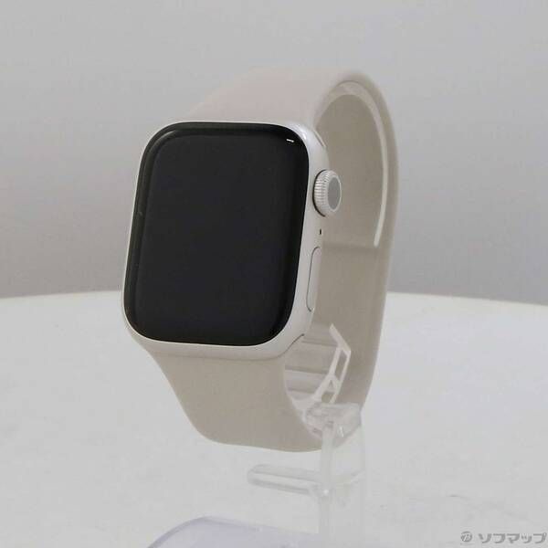 〔 品〕 Apple Watch Series 8 GPS 41 mm スターライトアルミニウムケース スターライトソロループ 352