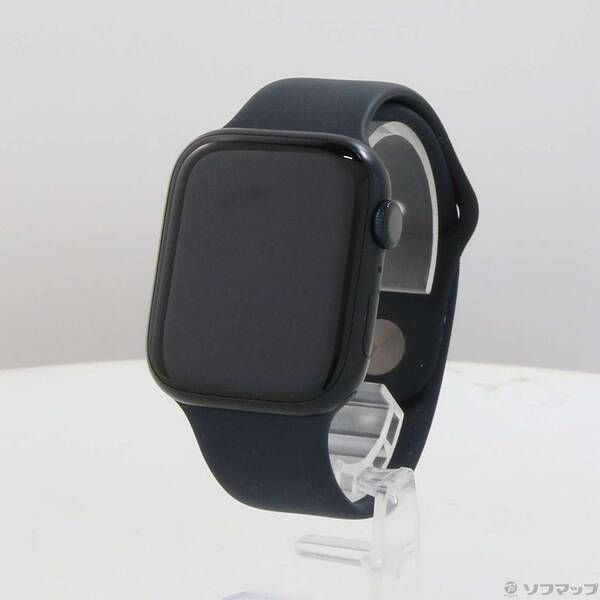 〔 品〕 Apple Watch Series 8 GPS 45 mm ミッドナイトアルミニウムケース ミッドナイトスポーツバンド 352