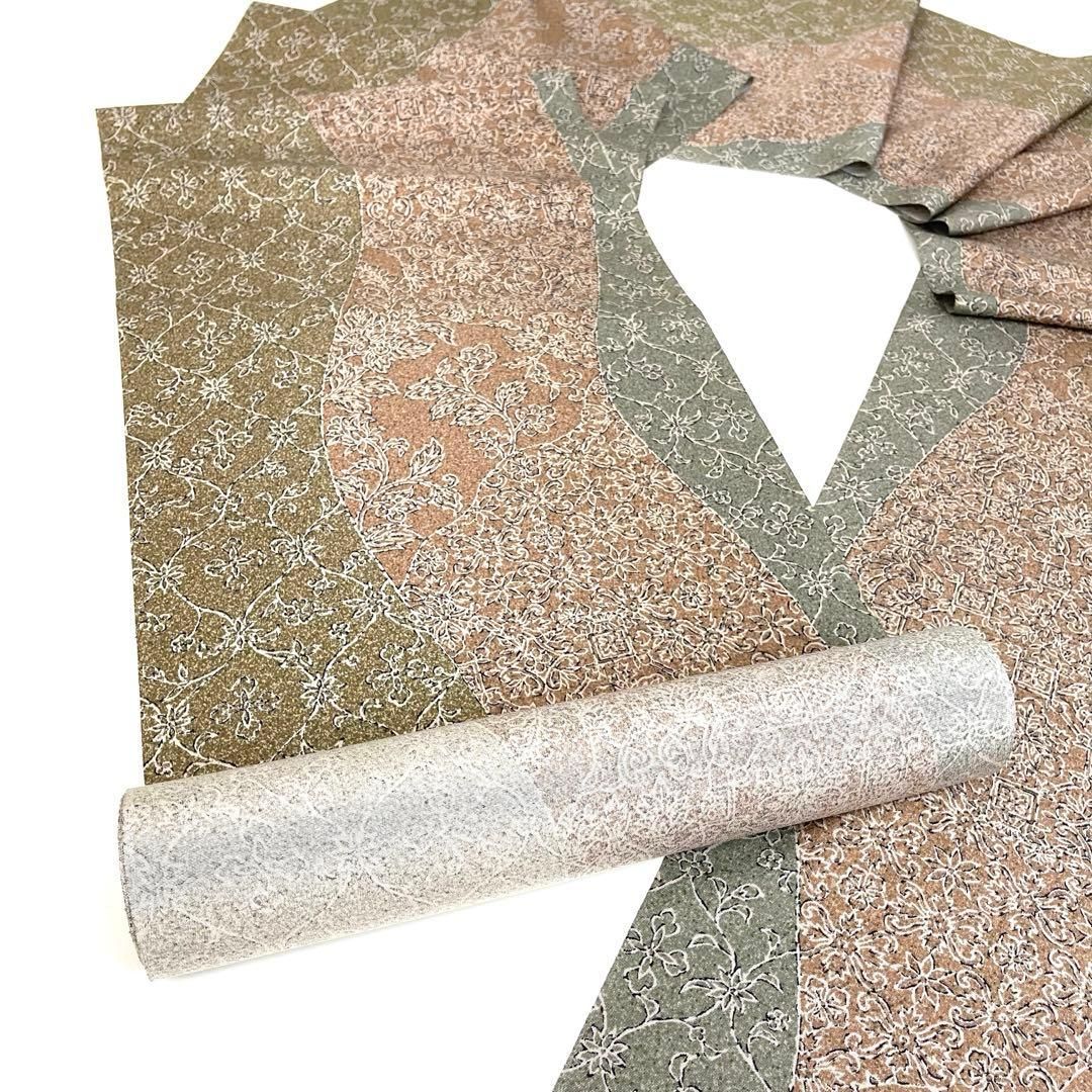 着物と帯 時流 T 25945 s 正絹 反物 ちりめん 着尺