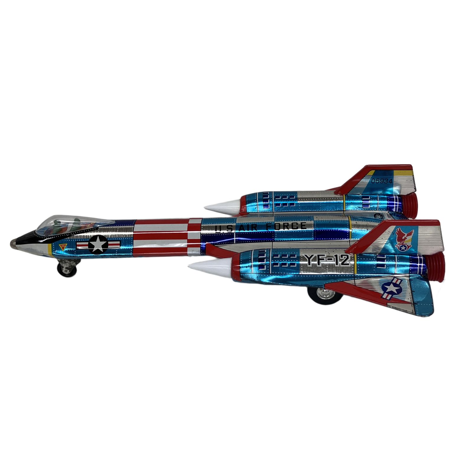 増田屋 YF 12 JET FIGHTER ジェット戦闘機 ブリキ 玩具 レトロ