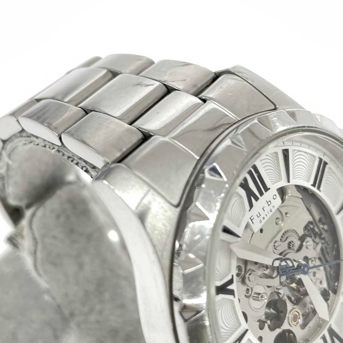 FURBO DESIGN フルボデザイン 自動巻腕時計 SS/ F5021 シルバーカラー
