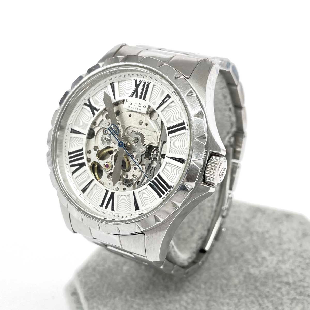 FURBO DESIGN フルボデザイン 自動巻腕時計 SS/ F5021 シルバーカラー