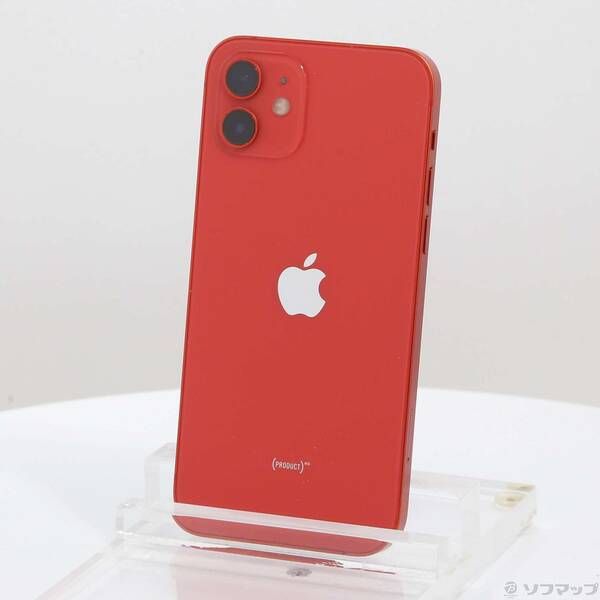 中古品〕 iPhone12 64GB プロダクトレッド MGHQ3J／A SIMフリー【368