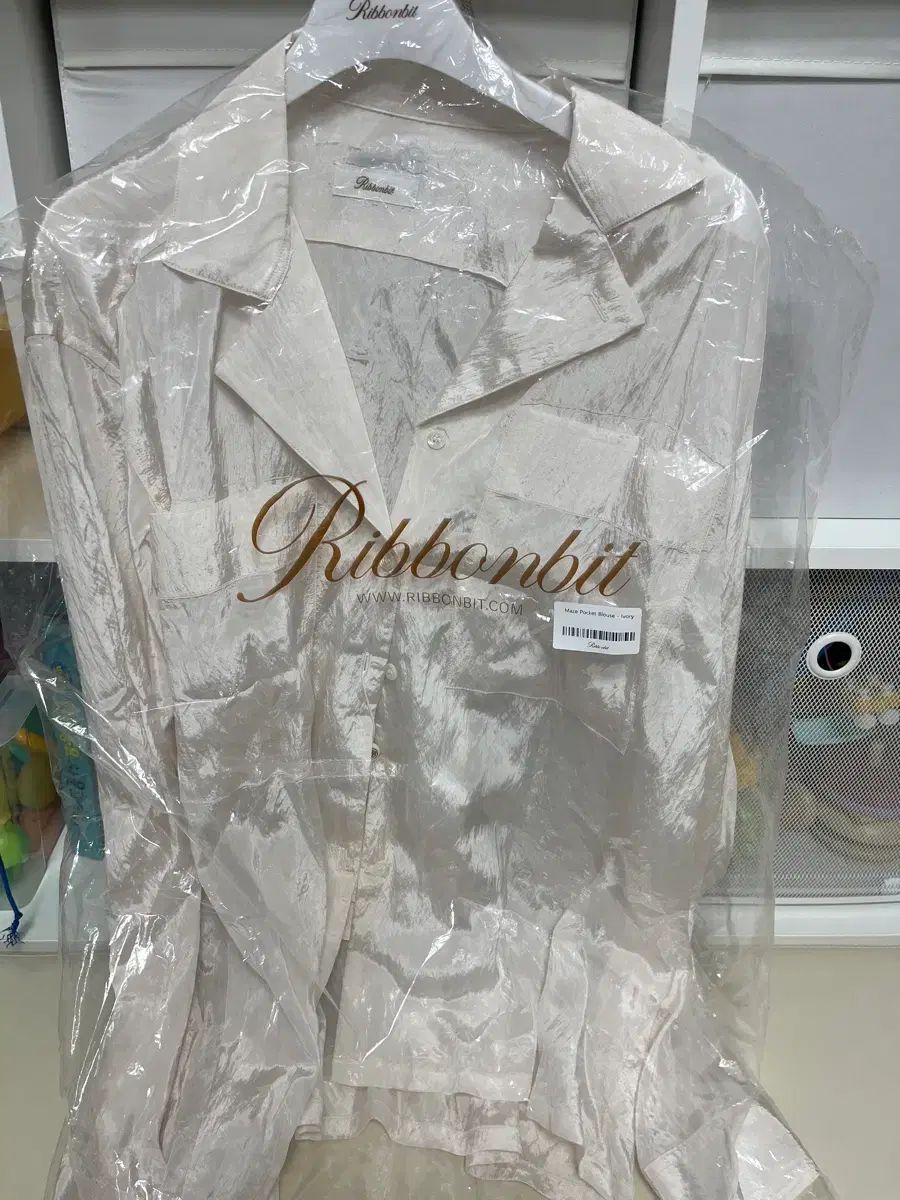 リーボン빛Maze Pocket Blouse - Ivory