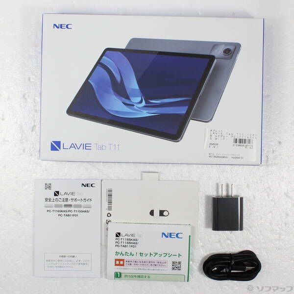 展示品〕 LAVIE Tab T11 128GB ルナグレー PC-T1165KAS Wi-Fi【371