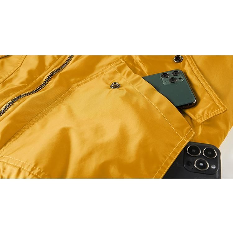  ミリタリージャケット メンズ フライトジャケット ma 1 綿入り 刺繍 ジャンパー 中綿ジャケット 厚手 防寒 秋冬 秋物 アウター その他 トップス