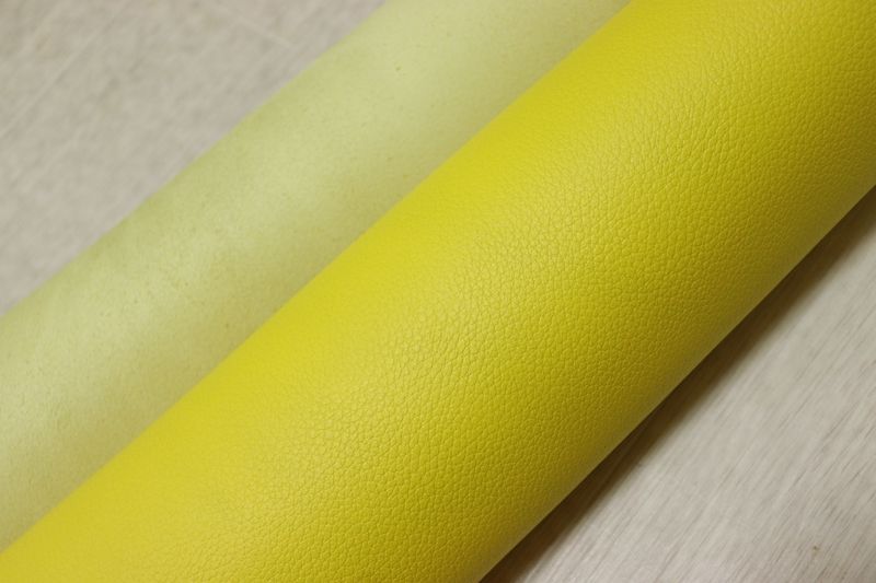 イエロー 230 ds クロム革 牛革 国産 レザー シボ型押し はぎれ 一枚革 レザークラフト 革 皮 本革 diy 生地 材料