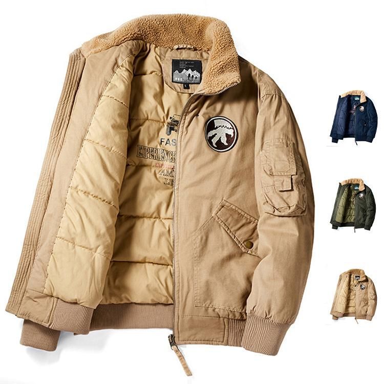 ミリタリージャケット メンズ アウター 冬服 綿入り 防寒 ma-1 ma 1 ジャンパー フライト ジャケット 厚手 裏起毛 防寒着 秋冬 秋物